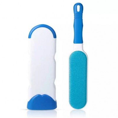 Pet dog cat hair brush reusable double-sided hair removal brush portable dust removal sofa clothes cleaning flannel brush