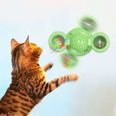 Fast Delivery Pet Toys For Cats Interactive Puzzle Training Turntable Windmill Ball Whirling Toys For Cat Kitten Play Game