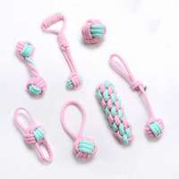 Hot Selling Packs Cat Dog Pet Cotton Rope Chewing Toy Set