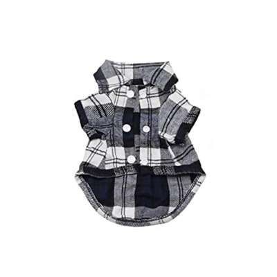 Spring Summer Dog shirt Pet Striped Top for Dog Clothes Chihuahua Puppy Vest Coat Small Pet Clothing Plaid Shirt