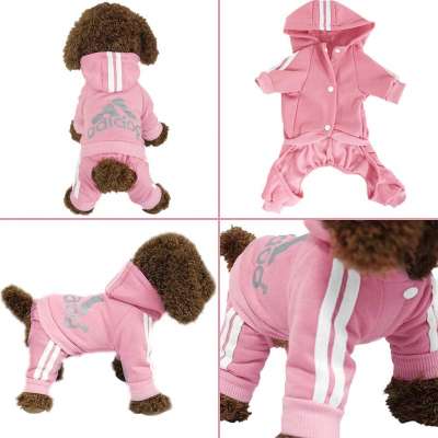 Autumn Winter Warm Fashion Cute Cotton Costume Hoodie Clothes Suit For Puppy Dog