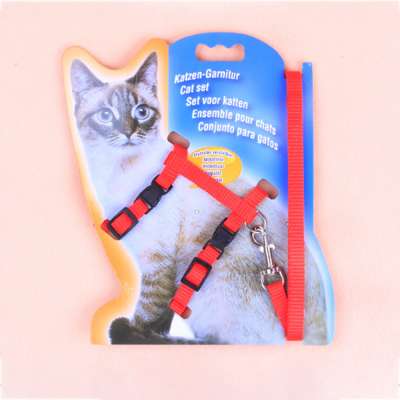 Adjustable Harness Leash Set Nylon Kitten Cat Leashes Rope for Puppies Walking Chest Strap Pet Product